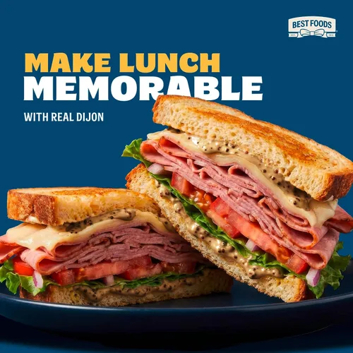 Miniatura 8 de Hellmann's Dijo-Mayo - Mayonesa suave y sabrosa Drss para papas fritas, hamburguesas, ensaladas de papa, sándwiches, aderezo de mayonesa con Dijon