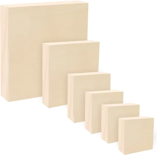 Miniatura 10 de Da Vinci Pro Panel de madera de abedul de 1-5/8 pulgadas de profundidad, paquete de 4 paneles rectangulares pequeños, textura fina, resistente a