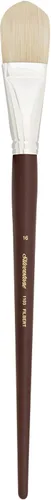 Miniatura 33 de Silver Brush Limited 1903S6 Bristlon Filbert - Brocha para pinturas acrílicas y al óleo, tamaño 6, mango corto Filbert - Mango corto