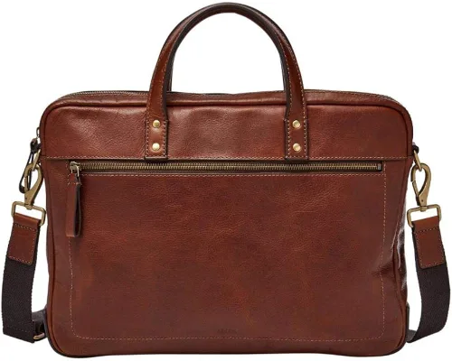 Miniatura 2 de Fossil Billetera plegable de cuero Quinn para hombre
