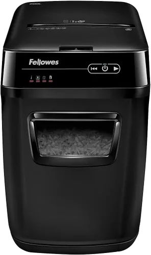 Fellowes AutoMax 200C triturador de papel de corte cruzado con alimentación automática 2 en 1 para oficina con capacidad de alimentación automática
