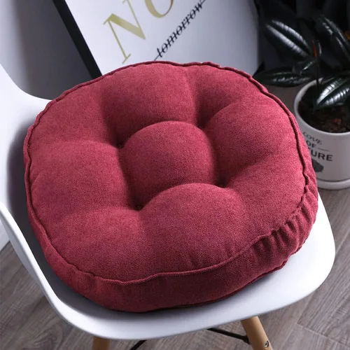 Miniatura 9 de Cojín redondo suave para silla, cojín acolchado antideslizante, cojines de asiento suaves y cómodos para sillas de cocina, comedor y oficina