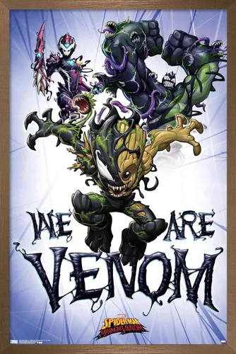 Miniatura 16 de Trends International Marvel Comics TV - Póster de pared de Spider- Man: Maximum Venom - We Are Venom, 22.375 x 34 pulgadas, versión enmarcada