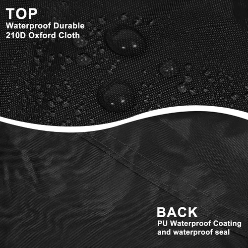 Miniatura 4 de X AUTOHAUX Funda de coche para Jeep Wrangler JK JL YJ TJ 4 puertas 2007-2021 al aire libre, impermeable, sol, lluvia, polvo, viento, nieve