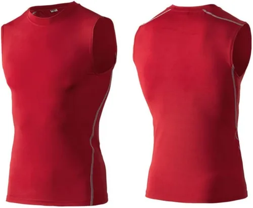 Miniatura 2 de Valcatch Chaleco de compresión para hombre, sin mangas, transpirable, de secado rápido, para correr, básquetbol
