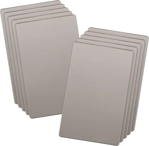 Miniatura 27 de LIDER Placa de Pared de Metal Doble Lisa, Resistente a la Temperatura e Impacto, Acero Inoxidable 304, Cubierta sin Tornillos, Actualización