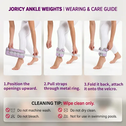 Miniatura 7 de Pesas ajustables para muñeca de tobillo para mujeres y hombres, un par de pesas de pierna de brazo de 1-3/4/5/6/8/10/20 libras con bolsas de arena