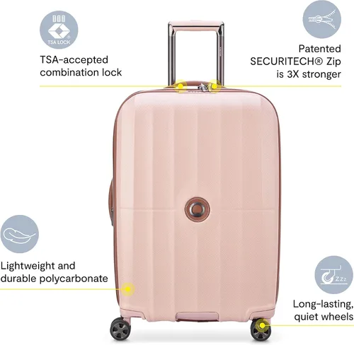 Miniatura 2 de DELSEY PARIS St. Tropez Hardside - Maleta extensible con ruedas giratorias, Grafito, St. Tropez Hardside - Maleta extensible con ruedas giratorias