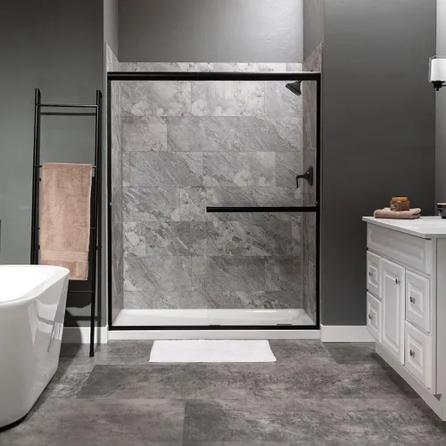 Miniatura 2 de Palisade Kit envolvente de ducha y bañera de azulejos de vinilo entrelazados de 23.2 pulgadas x 11.1 pulgadas en Silver Lake