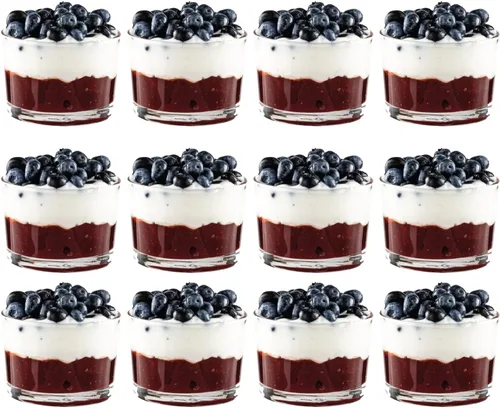 Miniatura 6 de Vikko Vasos Bodega apilables, vasos de degustación de 7 onzas, cuencos pequeños de vidrio, tazas de postre de vidrio, tazas de natillas, cuencos