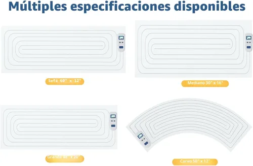 Miniatura 7 de Alfombrilla de Scat para gatos y perros, alfombrilla electrónica recargable de entrenamiento de mascotas de 59 x 11 pulgadas, disuasorio mejorado
