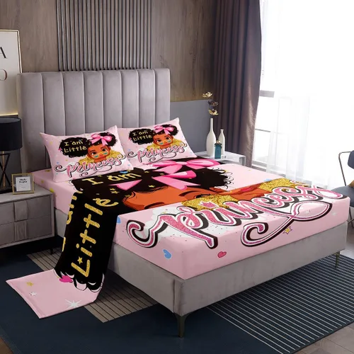 Miniatura 17 de Feelyou Husky - Juego de sábanas con diseño de flor de cerezo rosa, ropa de cama para perro, 1 sábana encimera y 1 sábana bajera ajustable con 1
