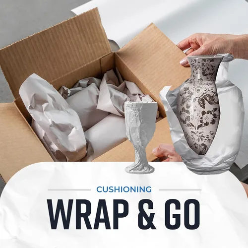 Miniatura 3 de Bryco Goods Hojas de papel de embalaje de papel de periódico de 24 x 36 pulgadas para mudanzas, 320 hojas, 20 libras, fabricadas en Estados Unidos