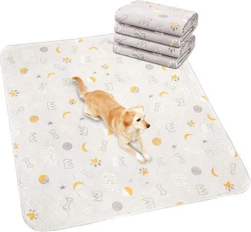 Miniatura 9 de UPSKY Almohadillas lavables para orina para perros, paquete de 2 almohadillas reutilizables de 34" x 36" pulgadas, almohadillas impermeables