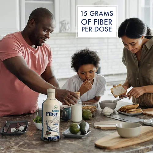 Miniatura 8 de Nutritional Designs Fibra líquida para niños: suplemento de fibra para niños, fibra prebiótica de inulina sin azúcar, mezcla de bebida de fibra