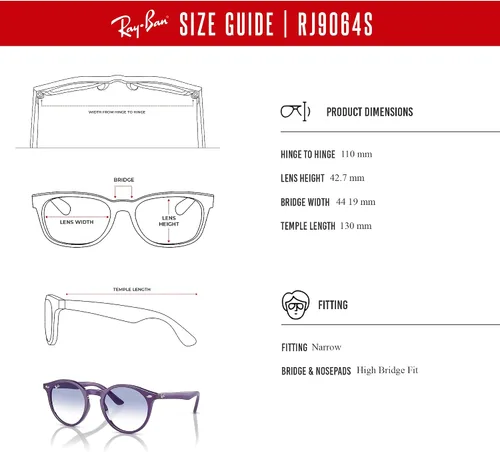 Miniatura 6 de Ray-Ban Junior Kids' Round Sunglasses For Boys For Girls + BUNDLE with Designer iWear Eyewear Kit