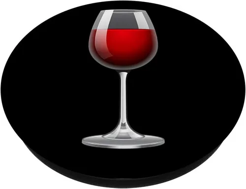 Miniatura 2 de Vino tinto mamá cumpleaños Navidad vacaciones negro PopSockets intercambiables PopGrip