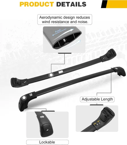 Miniatura 4 de Barras transversales para portaequipajes de techo de 260 libras para KIA Sorento y Sorento 2021-2026 HYBIRD y Sorento barras transversales de carga