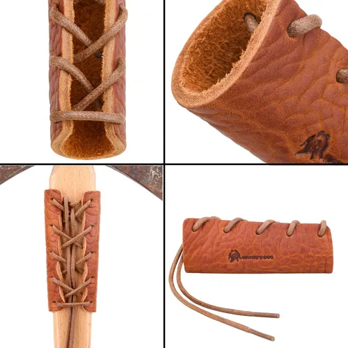 Miniatura 2 de Protector de cuello de hacha de cuero, cubiertas para mango de hacha para púas de jardinería o protector de hachas de campamento