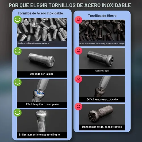 Miniatura 4 de STREBITO Kit de reparación de gafas, kit todo en uno para reparación de gafas con 16 tamaños de tornillos, 12 pares de almohadillas para la nariz