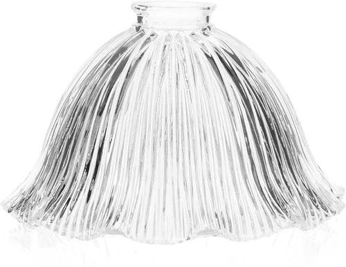 Miniatura 10 de CALLARON Cubierta de lámpara de cristal, cubierta de lámpara, pantalla de vidrio, pantalla colgante de repuesto para lámparas de mesa de pie (verde)