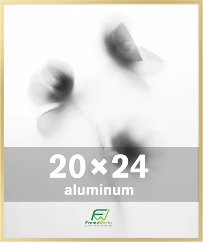 Miniatura 20 de FrameWorks Marcos para póster de aluminio cepillado de 12 x 18 pulgadas, diseño moderno de metal cepillado con plexiglás inastillable, perfecto
