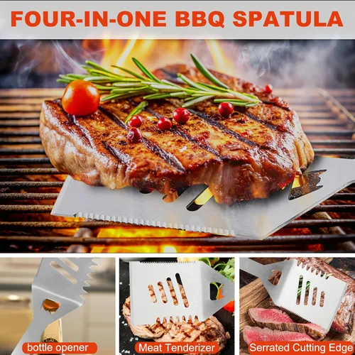 Miniatura 3 de Grilljoy Accesorios de BBQ Juego de Herramientas de Parrilla - 22 Piezas de Acero Inoxidable Accesorios de Parrilla de Barbacoa para Parrilla al