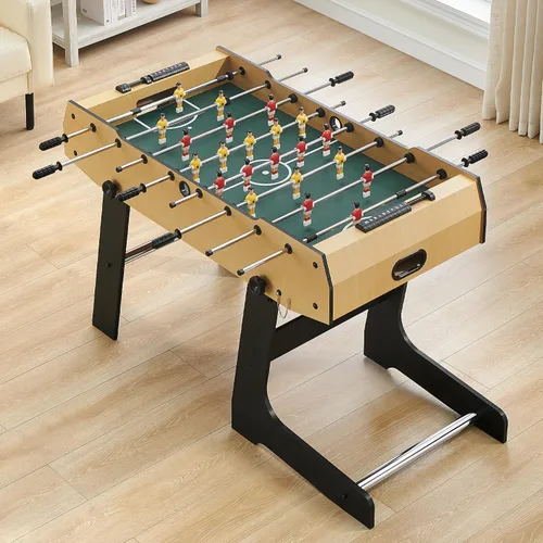 Miniatura 2 de GAOMON Mesa de futbolín plegable de 48 pulgadas, juego de mesa de fútbol para niños y adultos, fútbol de mesa de arcade para el hogar, sala