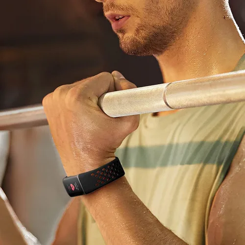 Miniatura 5 de Getino Bandas compatibles con Fitbit Charge, correas deportivas de repuesto ajustables transpirables suaves para Fitbit Charge 5/6, Negro