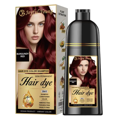 Miniatura 20 de Joyful Young Champú para teñir el cabello natural 3 EN 1, color de cabello para cobertura de canas, champú para teñir el cabello para mujeres