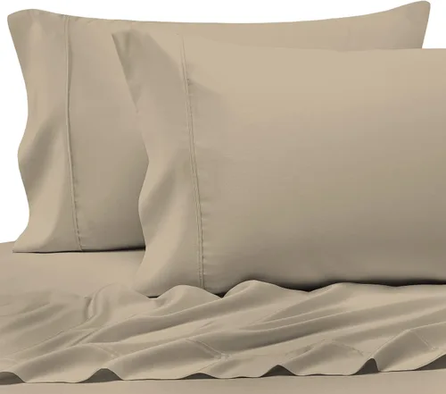 Miniatura 102 de Pizuna Juego de 2 fundas de almohada de 100 % algodón puro, tamaño estándar, color blanco, lujosas fundas de almohada de 400 hilos de satén