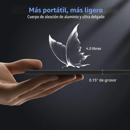 Miniatura 4 de QQH Extensor de pantalla para laptop, monitor portátil triple de 15.6 pulgadas para laptop con pantalla IPS FHD ultradelgada, pantalla extendida