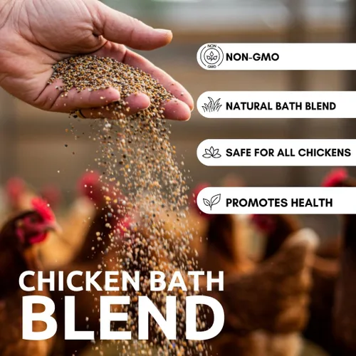 Miniatura 3 de World's Best - Baño de polvo de pollo, mezcla de ceniza de madera natural, arena y polvo fino, seguro para todos los pollos (10 libras)
