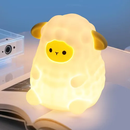 Miniatura 9 de Luz nocturna de abeja, bonita lámpara de noche de animales de silicona, lámpara de noche para habitación de niños, lámpara LED regulable, lámpara