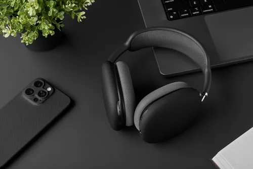 Miniatura 2 de Latercase Funda ultrafina de fibra de aramida de 0.024 in para AirPods Max y AirPods Max 2 Carcasa dura ligera de 0.28 oz Ajuste de precisión