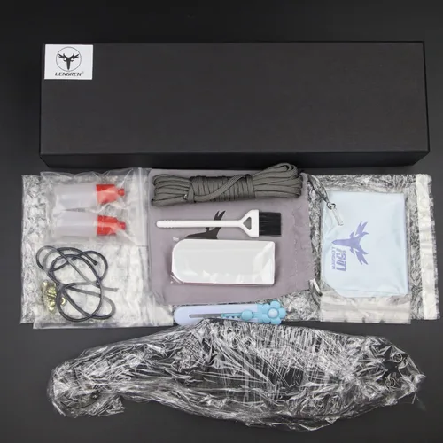 Miniatura 9 de Cuchillo de hoja fija de 12.2 pulgadas, mango de acero G10 DC53, cuchillo de garra para exteriores, herramientas EDC de campamento, fundas Kydex