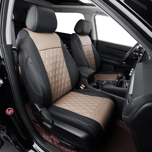 Miniatura 11 de EKR Fundas para asientos de Tundra de ajuste personalizado para Toyota Tundra Double Cab 2014 2015 2016 2017 2018 2019 2020 2021 - Neopreno (negro)