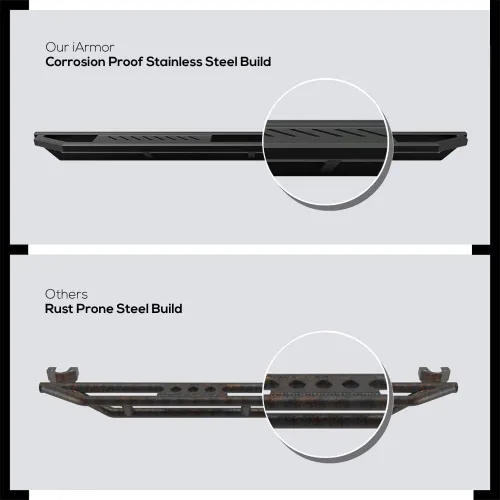 Miniatura 3 de APS Estribos de acero inoxidable con armadura lateral de 6.5 pulgadas compatibles con Suburban Yukon XL 2005-2020 (no incluye Z71 Hybrid)