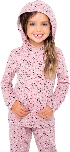 Miniatura 3 de BTween Paquete de 4 ropa deportiva y de descanso para niñas, sudaderas con capucha y pantalones deportivos, pantalones deportivos para niños