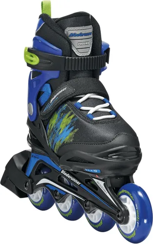 Miniatura 2 de Bladerunner by Rollerblade Phoenix - Patín en línea ajustable para niños Negro/Azul
