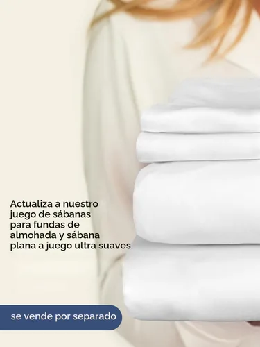 Miniatura 7 de Sábana bajera extra profunda tamaño King – Sábana bajera individual de lujo hotelero solamente – Se adapta fácilmente a colchones de 18 a 24