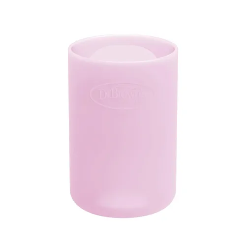 Miniatura 12 de Dr. Brown's Options+ Funda estrecha para botella de vidrio, 100% silicona, menta, sin BPA, 4 onzas, paquete de 1