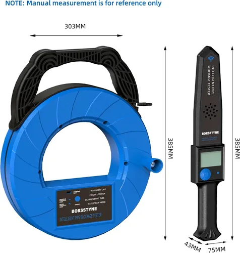 Miniatura 2 de Localizadores de tuberías Detector de bloqueo de precisión para tuberías de agua tuberías subterráneas Tubos de PVC Tubos de metal Tubos de pared