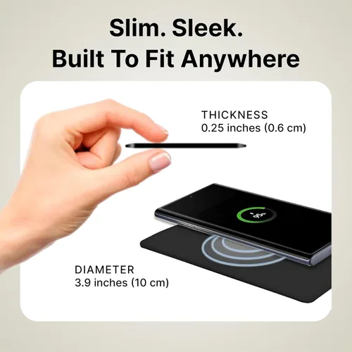 Miniatura 3 de IJS Cargador inalámbrico ultradelgado universal rápido - Cargador de teléfono compatible con todos los teléfonos inteligentes - Almohadilla de carga