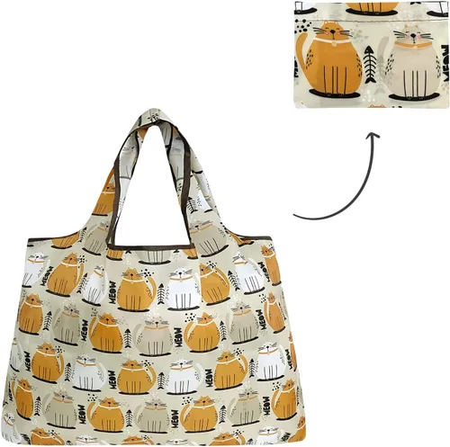 Miniatura 5 de allydrew Large Foldable Tote Nylon Reusable Grocery Bags