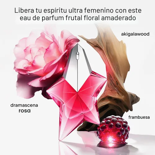 Miniatura 3 de MUGLER Angel Nova - Eau de Parfum - Perfume para mujer - Floral y afrutado - Con bergamota, rosa y madera de cedro - Fragancia de larga duración