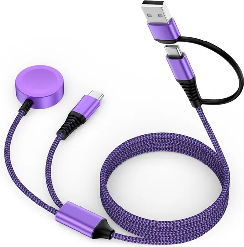 Miniatura 9 de Cable magnético de carga rápida compatible con Galaxy Watch 8/8 Classic/FE 7 Ultra/6/6 Classic/5 Pro/5/4/3/Active2,5 V 1A Adaptador de cargador