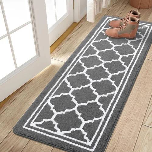 Miniatura 49 de Buganda Alfombra para Puerta Interior, Felpudo Resistente a la Suciedad y Absorbente, Antideslizante, Alfombras de Perfil Bajo para Entrada Marrón
