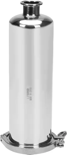 DERNORD Filtro Tri-Clamp de 1,5 pulgadas - Colador recto en línea SS304 de accesorios sanitarios con pantalla de acero inoxidable de malla 30