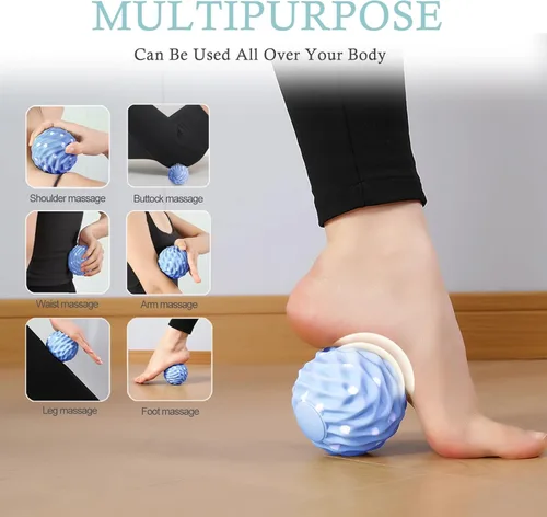 Miniatura 3 de Bolas grandes de lacrosse de masaje de silicona para liberación miofascial, masaje de tejido profundo de yoga, terapia de punto de activación
